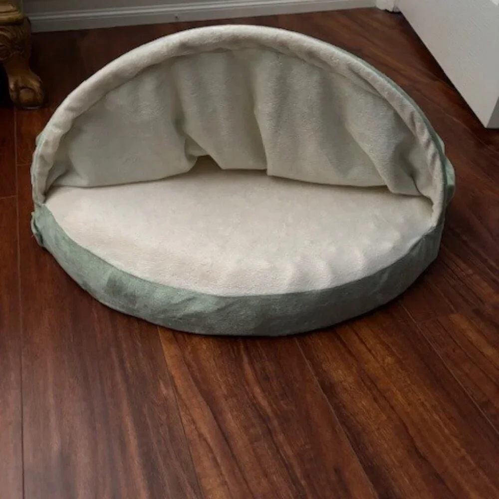 FurHaven Microvelvet Snuggery Cooling Memory Foam Pet Bed for Dogs & Cats 25